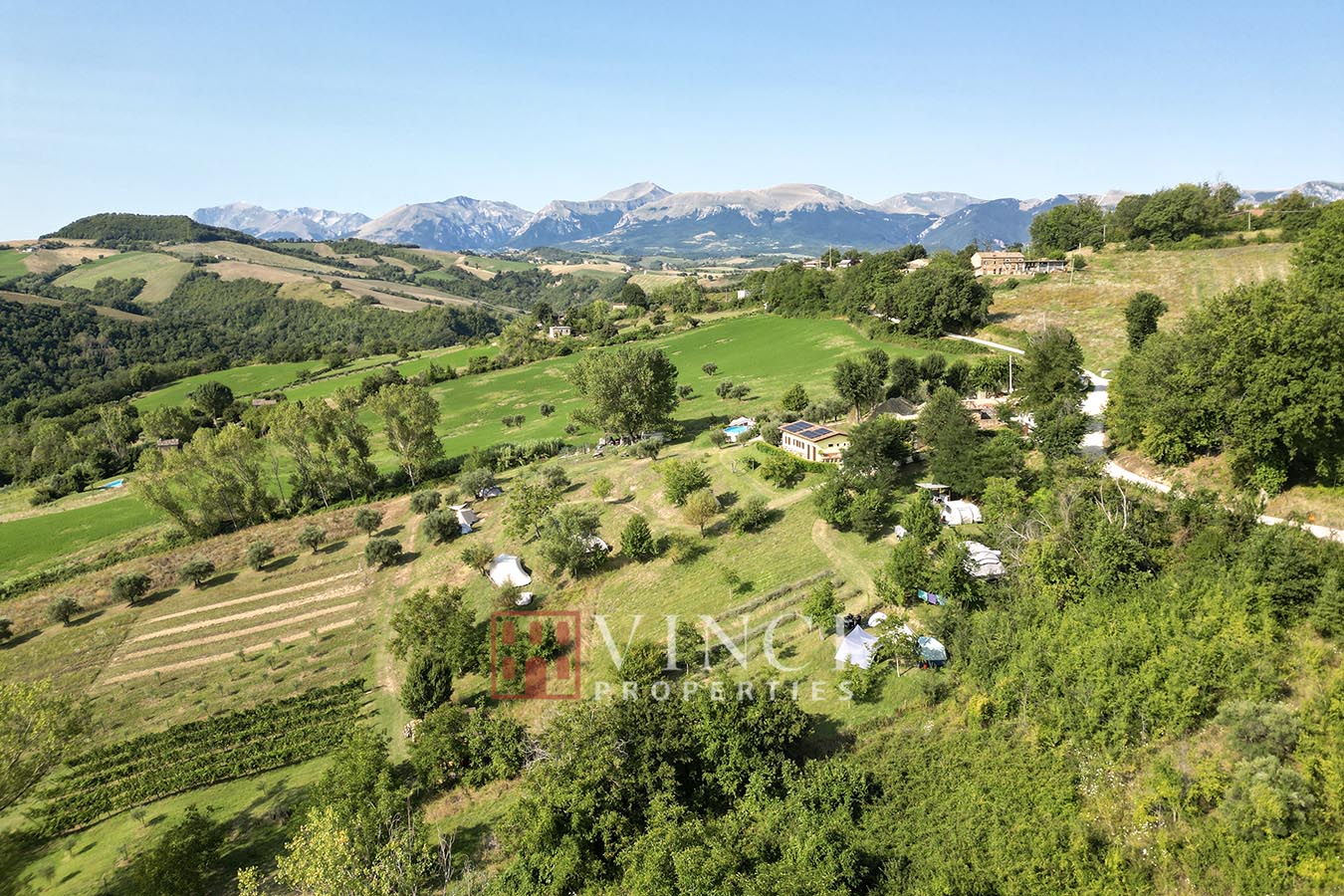 Successful agriturismo with agricamping, restaurant, and organic products