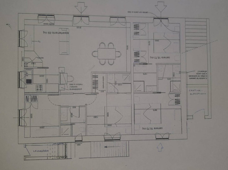 Appartamento in casale vista mare